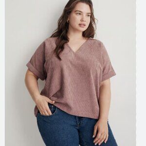 Madewell Women's Blouse in Dusty Rose